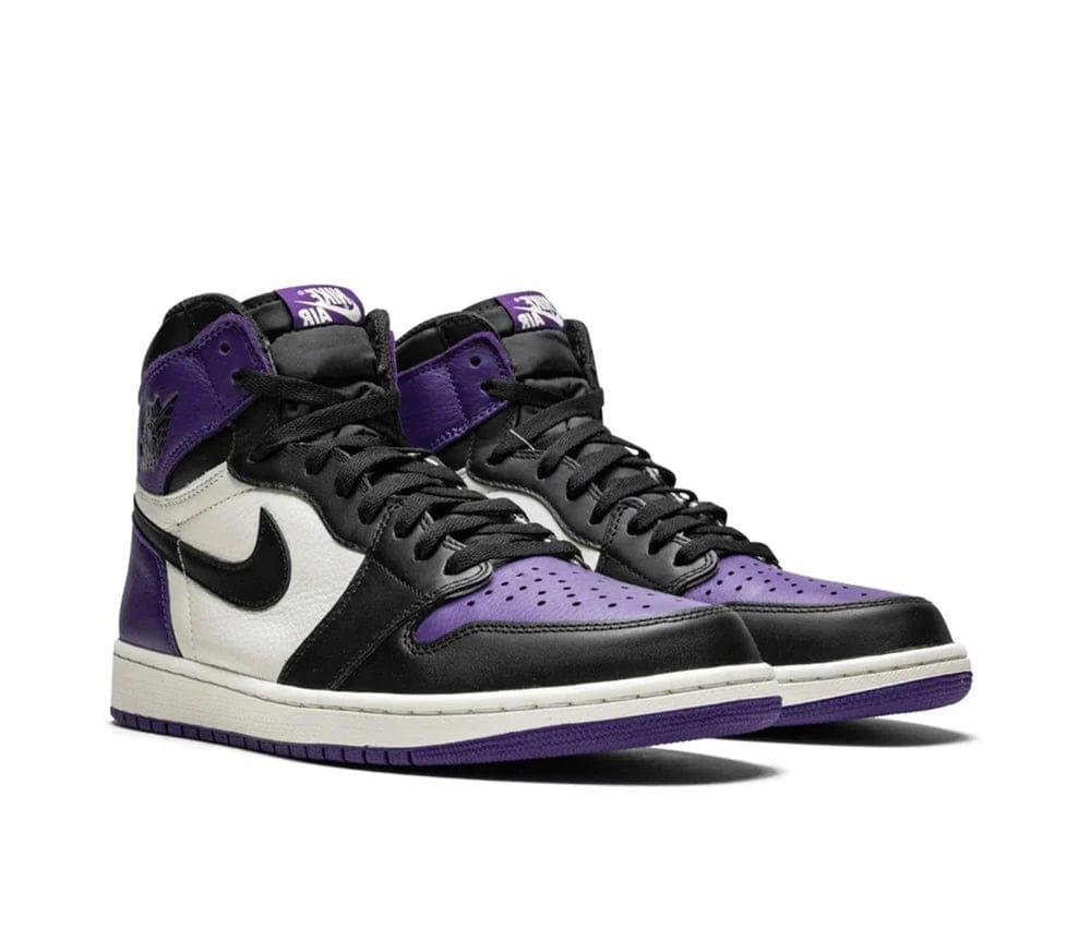 Air Jordan 1 High OG “Court Purple” – White/Black/Purple Leather Sneaker