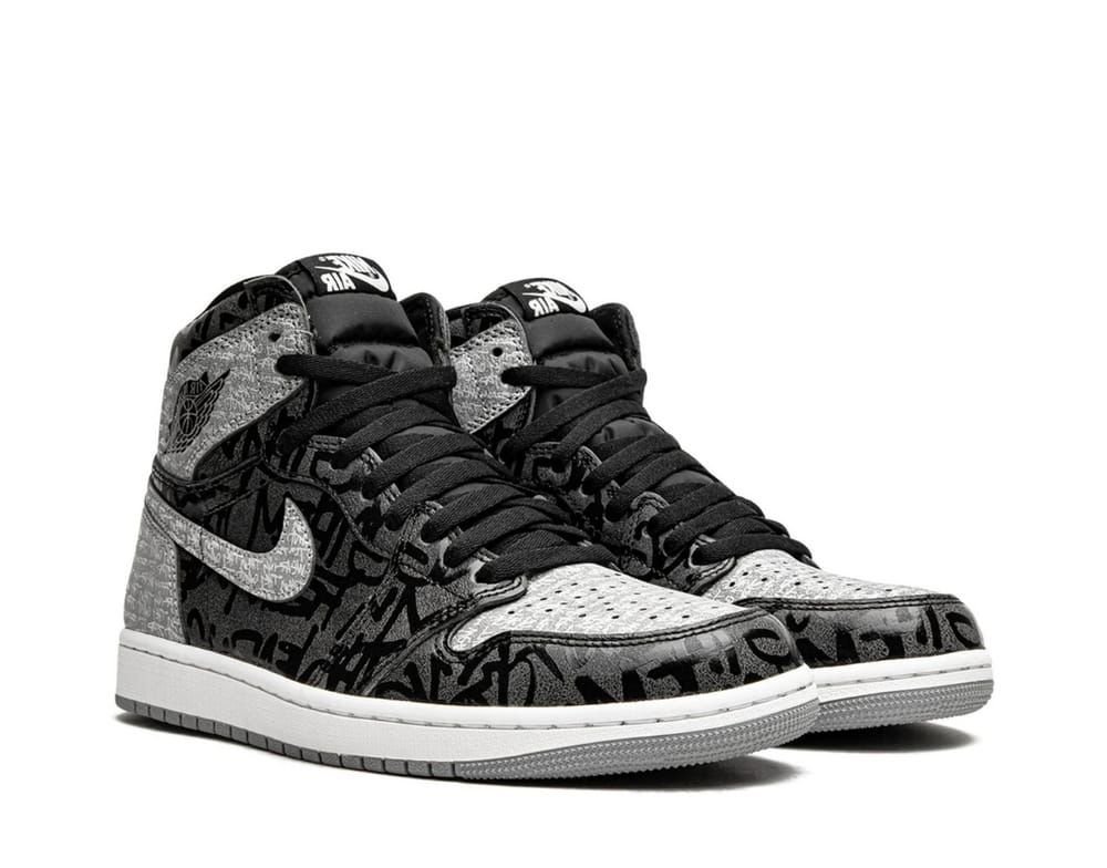 Air Jordan 1 High OG ‘Rebellionaire’ – Black/Grey Graffiti