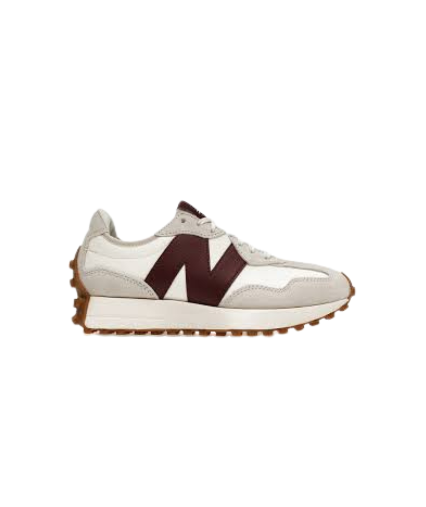 New Balance 327 White/Burgundy
