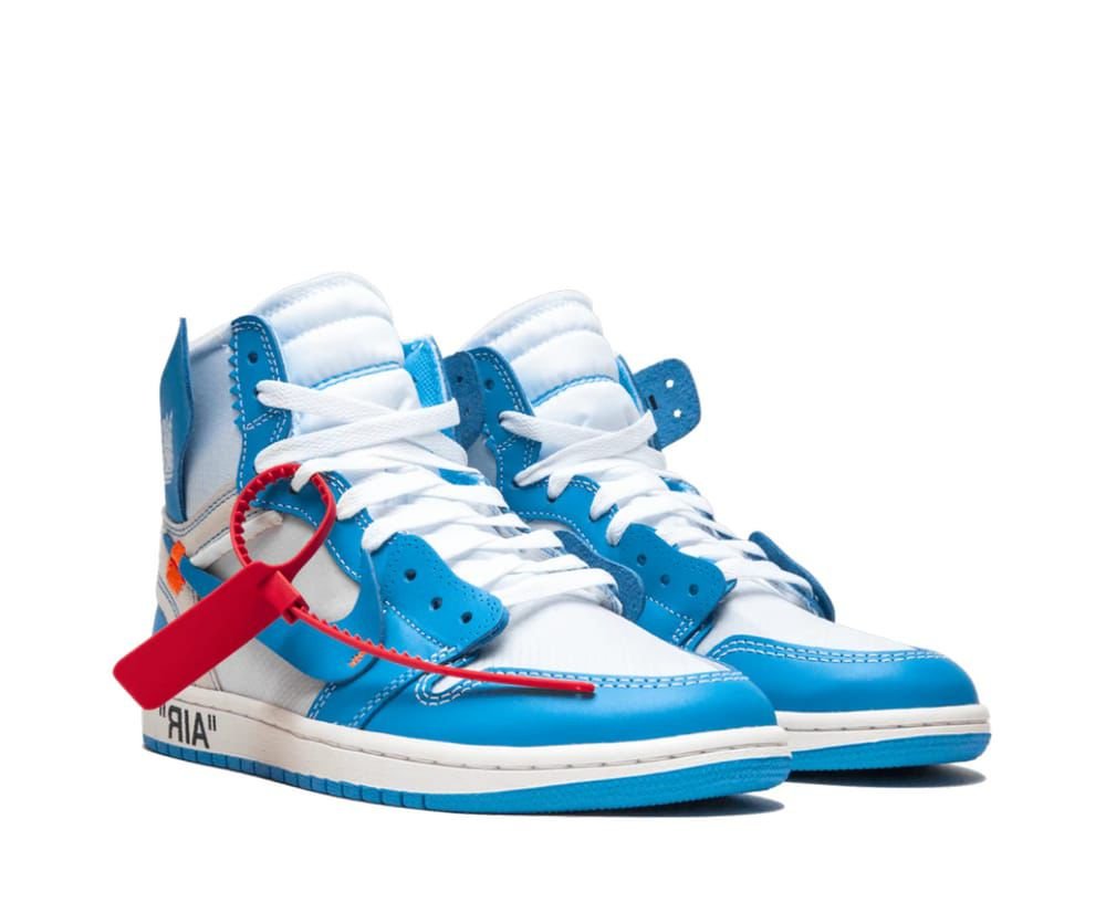 Off-White x Air Jordan 1 "UNC" - Blue/White High-Top Sneaker | Limited Edition