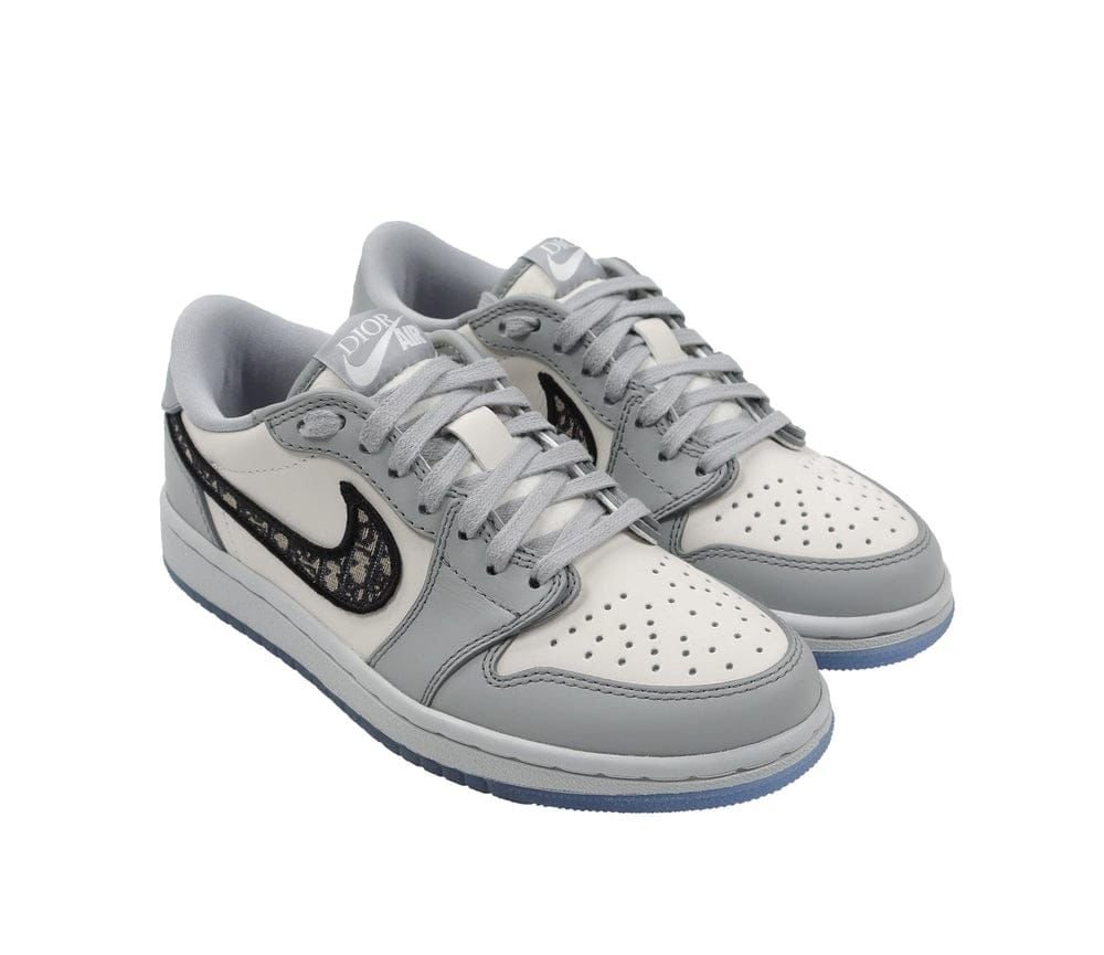 Dior x Air Jordan 1 Low Gray & White