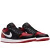 Air Jordan 1 Low Bred Toe Red and Black Jordan Shoes
