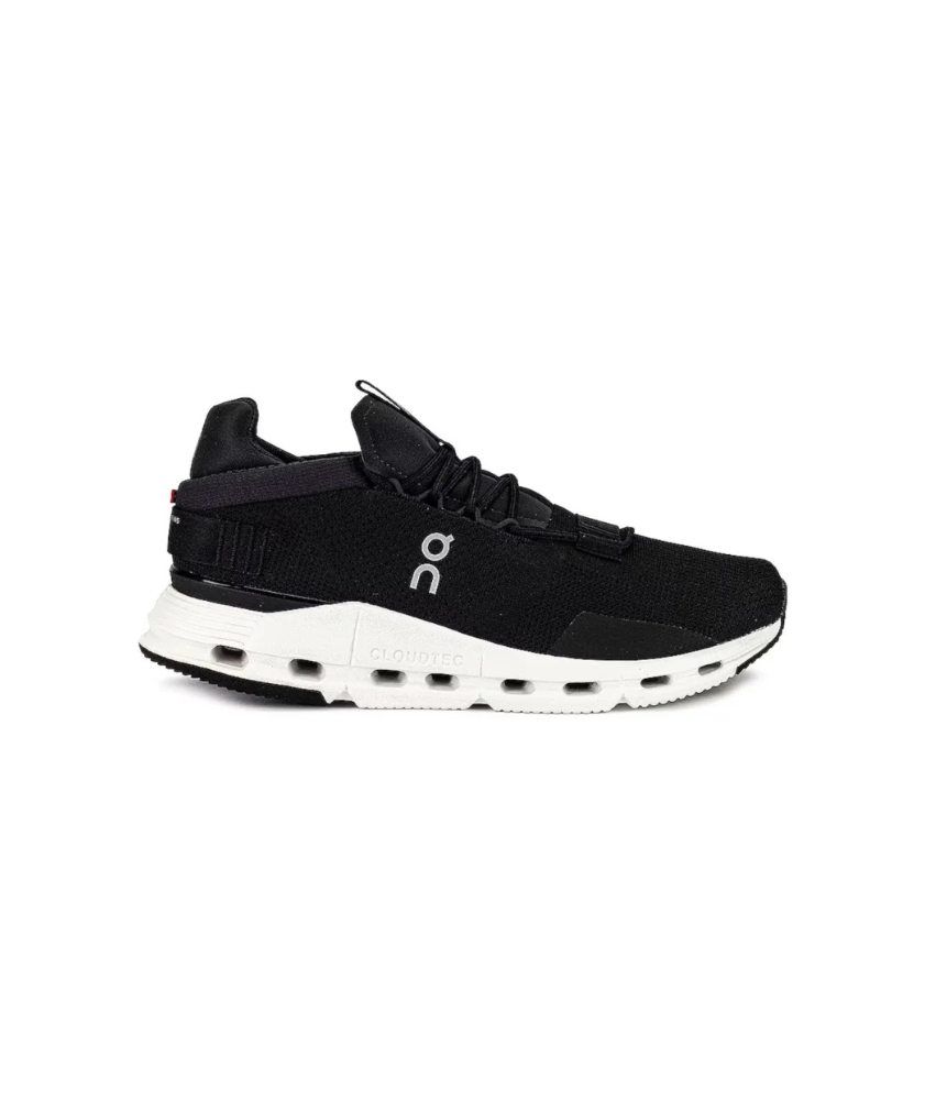 ON Cloud Nova Running Black White Sneakers
