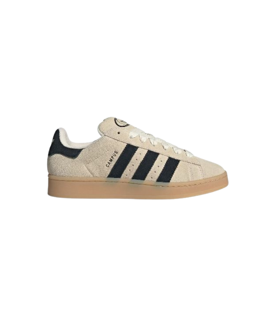 Adidas Campus Beige & Black Suede Sneakers