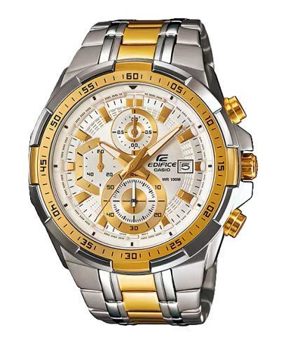 Edifice Silver Gold White Metal Watch