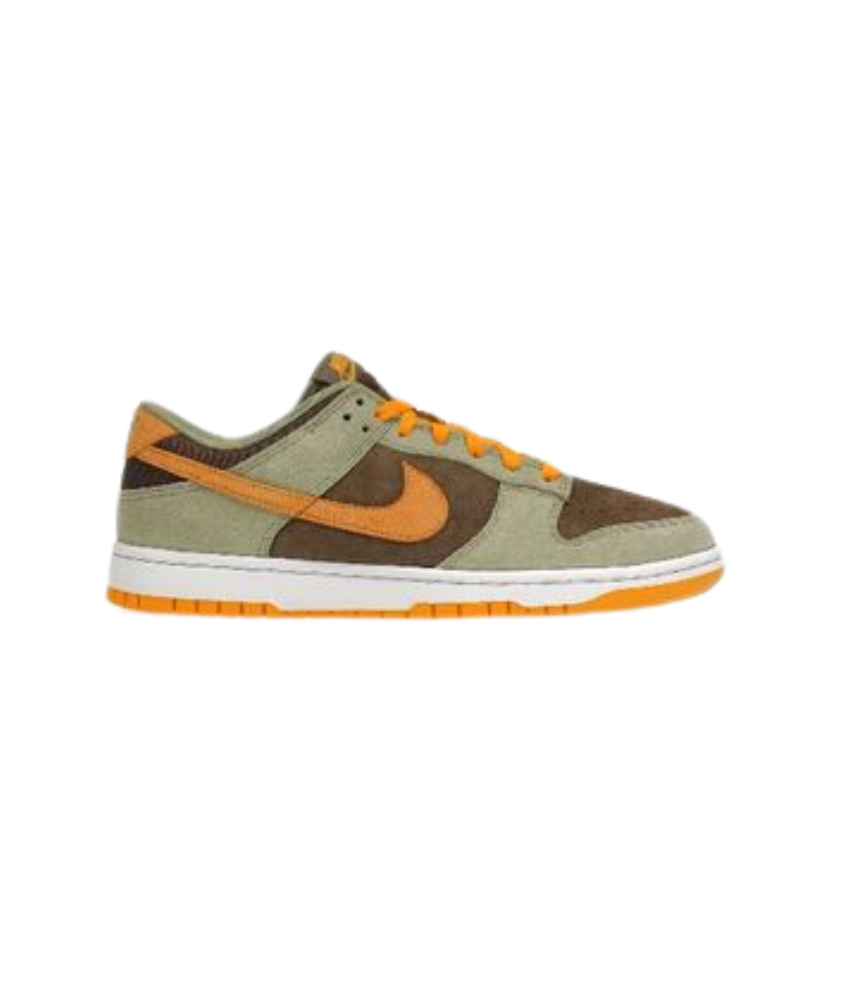 Nike Dunk Low "Cactus" Green/Orange – Premium Suede & Leather, Limited Edition Sneaker